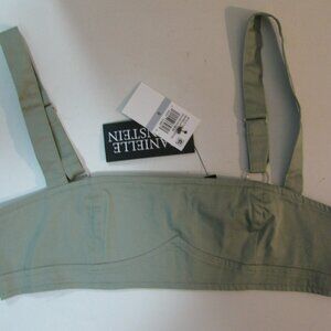 Danielle Bernstein for Macy's Bra Size 0 NWT Sage Green Cotton